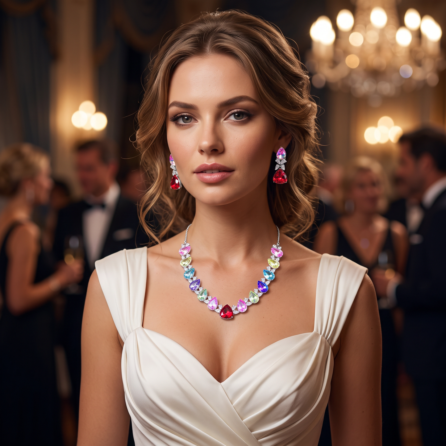 Chelsea Crystal Necklace Set