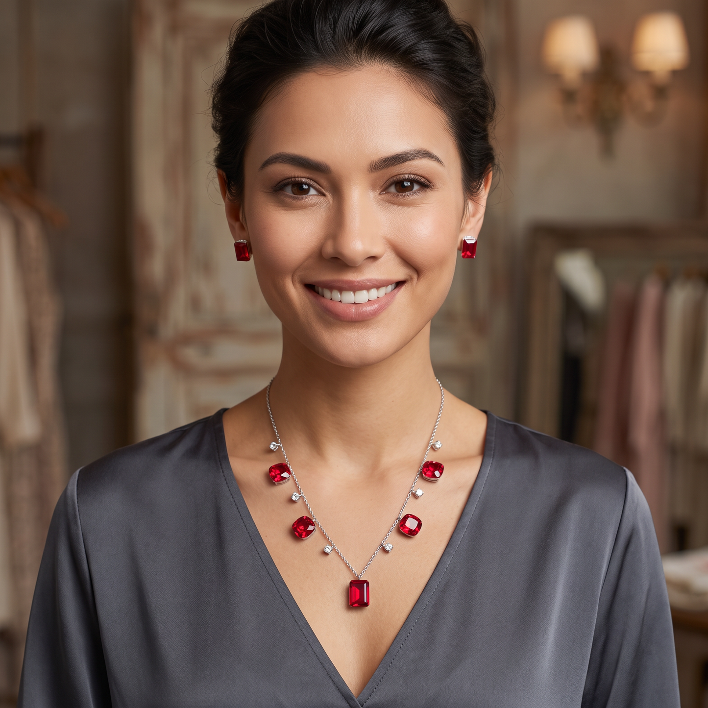 Lauren Geometric Crystal Set