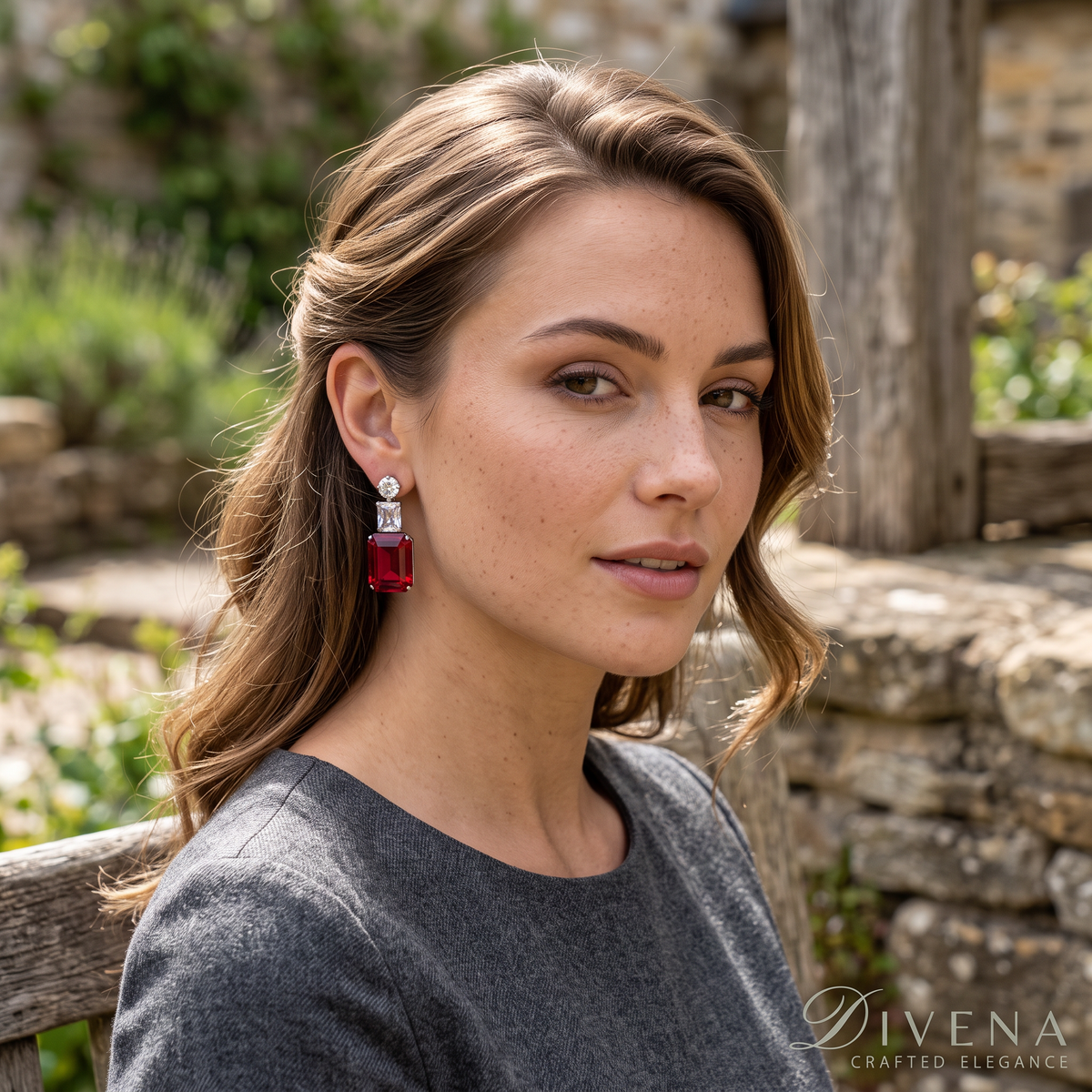 Florence Crystal & Moissanite Earrings