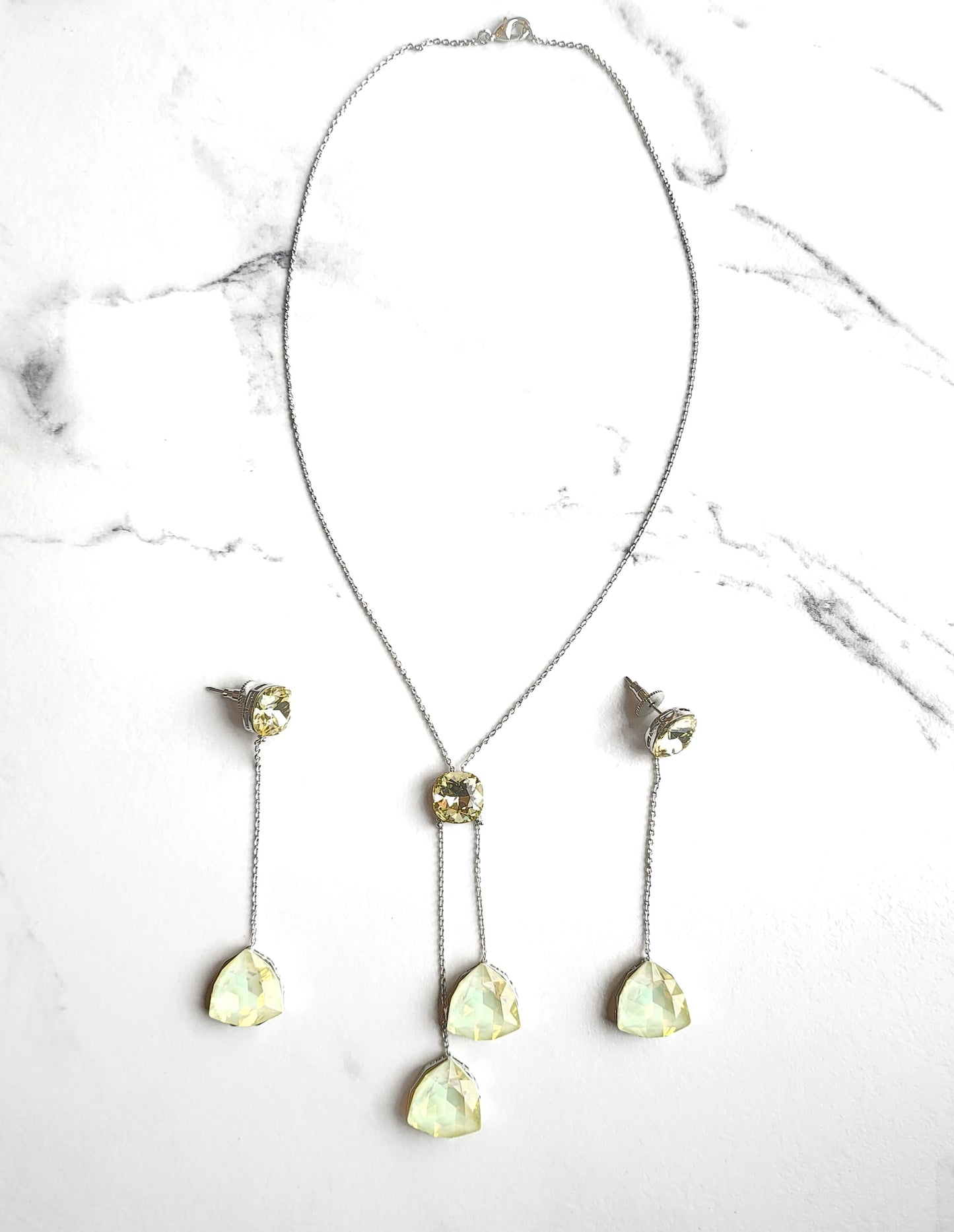 Trio Crystal Necklace Set