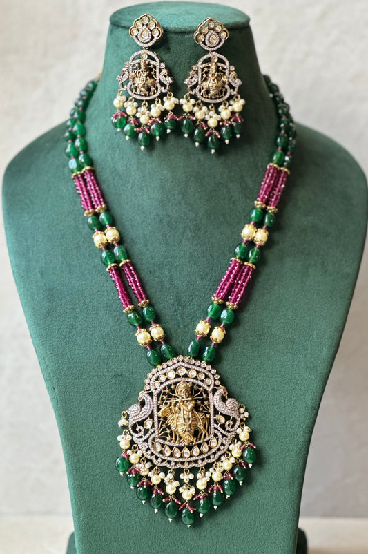 Lord Krishna Victorian Necklace Set