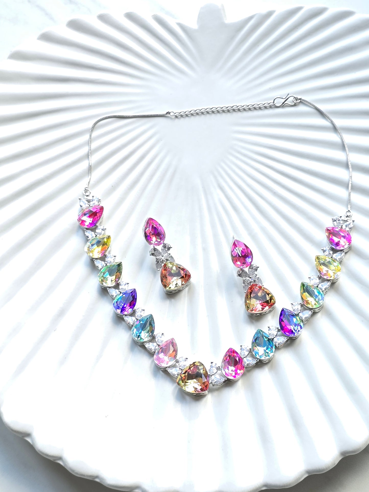 Chelsea Crystal Necklace Set