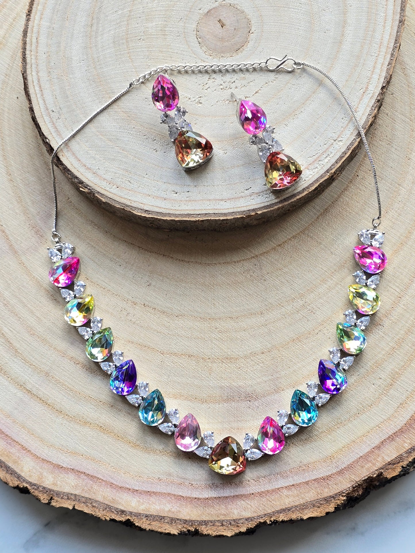 Chelsea Crystal Necklace Set