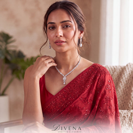 Cubic Zirconia Necklace Set