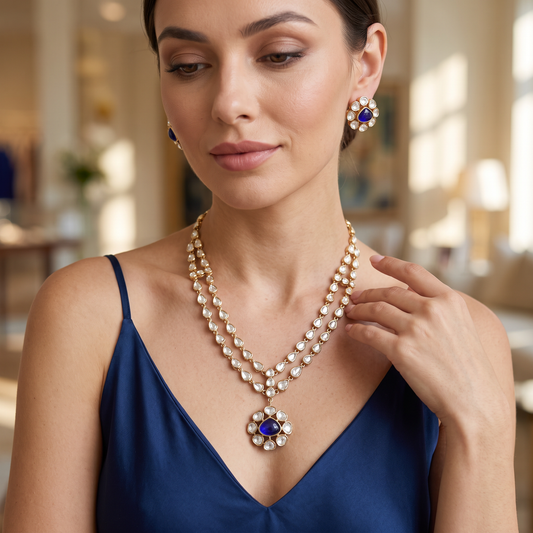 Alayna Moissanite Necklace Set