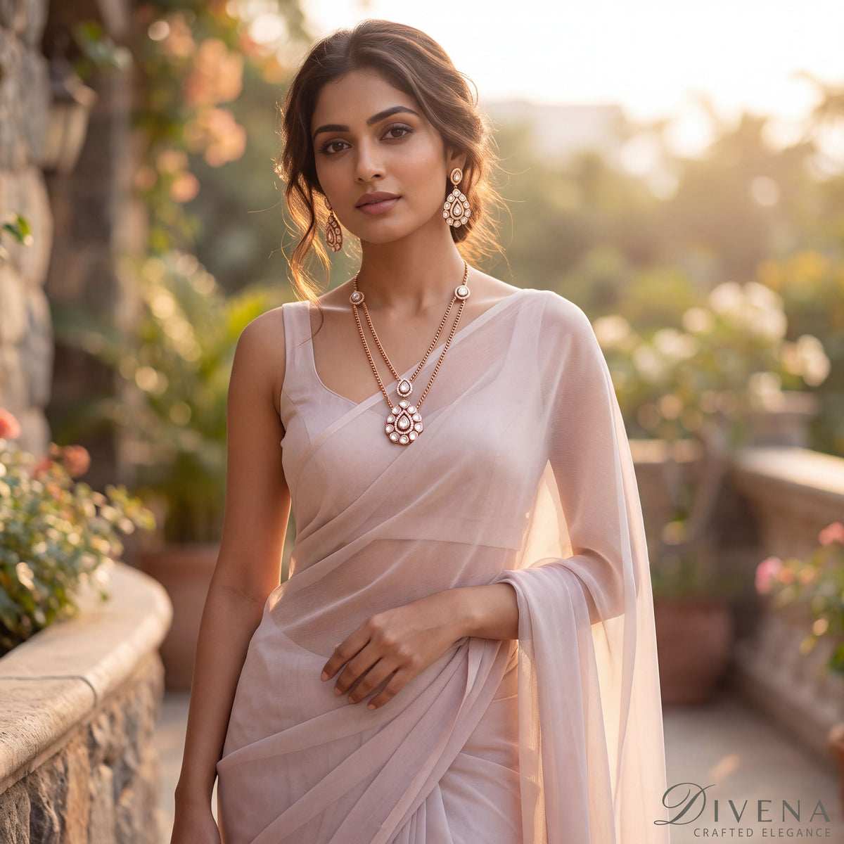 Everleigh Moissanite Pendant Set